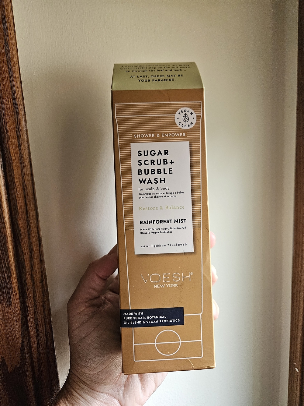 Voesh Rainforest Mist Sugar Scrub + Bubble Wash - New